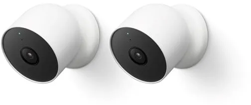 Google Nest Cam - Batteridriven Utomhus-/Inomhussäkerhetskamera 2-Pack